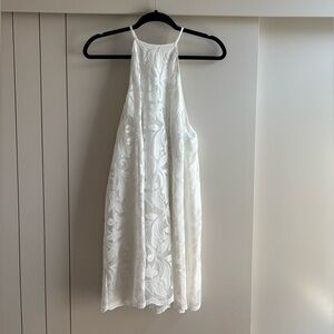 Show Me Your MuMu White Lace Halter Mini Dress